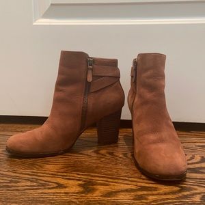 Cole Haan brown suede booties